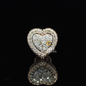 Boucles d'oreilles rondes en argent sterling s925 avec diamants de Moissanite taillés en brillant avec clarté vvs pour femmes - Product Image 4