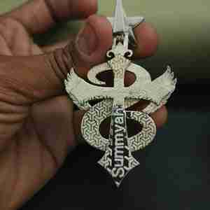 จี้รูปตัวอักษร S แบบไขว้ประดับดาว  สามารถปรับแต่งอักษรได้  ทำจากสแตนเลสสตีล  ประดับโมอิสซาไนต์  ชุบแพลตตินั่ม  เงินสเตอร์ลิง  DOPE JEWELLS - Product Image 5