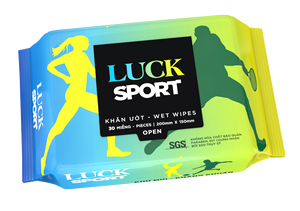 White OEM/ODM Deodorizing <b>Wet</b> <b>Wipes</b> Non-Woven Vietnam Anti-sweat <b>Adults</b> Luck lady sport Cleansing <b>Wipes</b> - Product Image 3