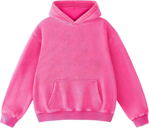 Sweat-shirt à capuche personnalisé surdimensionné et lourd pour homme Streetwear en coton lavé à l'acide de haute qualité pull vintage GSM lourd - Product Image 5