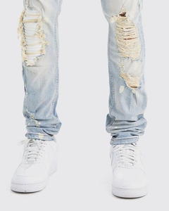 กางเกงยีนส์คาร์โก้สำหรับผู้ชายกางเกงยีนส์แบบคลาสสิกสำหรับผู้ชายกางเกงยีนส์2025แบบพรีเมี่ยม - Product Image 4