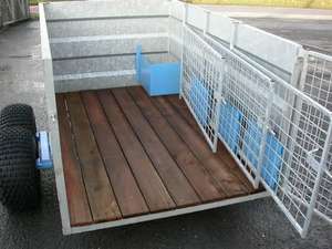 Nuevo Diseño de Alta Calidad, Remolque de Plataforma Plana de Doble Eje Original, Remolque de Acero para ATV con Luces LED, Capacidad de 2001-3000 kg, 80x61.5x32 cm - Product Image 5