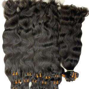 Cheveux vierges alignés sur les cuticules, cheveux indiens bruts non transformés de qualité 10A, vendeurs de cheveux vierges en gros d'usine - Product Image 1