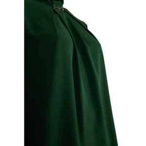 Blusa Verde Bordada para Mujer con Cuello con Volantes, Corte Holgado, Ideal para Fiestas - Product Image 2