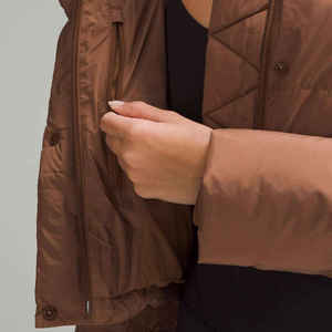 Women's Fashion Bubble Puffer Winter Short <b>Jacket</b> Plus Sizes Zipper Pocket <b>Cropped</b> Cotton Coat Down <b>Jackets</b> 2026 Winter Clothing - Product Image 4