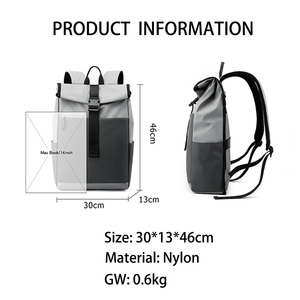 <span class=keywords><strong>Mochila</strong></span> de estudiante con rollo de nailon personalizada, <span class=keywords><strong>mochila</strong></span> escolar portátil Vintage para jóvenes, senderismo, viaje de campamento, <span class=keywords><strong>Mochila</strong></span> deportiva para ordenador portátil para hombres y mujeres - Product Image 2