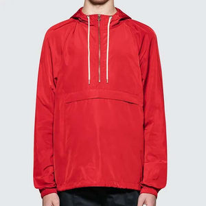 Veste coupe-vent d'extérieur pour hommes de marque personnalisée veste coupe-vent légère à capuche en tissu écologique imperméable pour l'hiver - Product Image 1