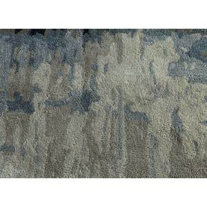 Tapis Genesis gris et noir en laine et viscose tufté à la main, motif abstrait pour usage domestique - Taq-4304 - Product Image 3