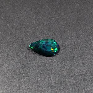 3.15Cts 15X9MM ทรงหลังเบี้ยลูกแพร์โอปอลสีดำธรรมชาติ1ชิ้นอัญมณีหลวมสำหรับทำเครื่องประดับ - Product Image 2