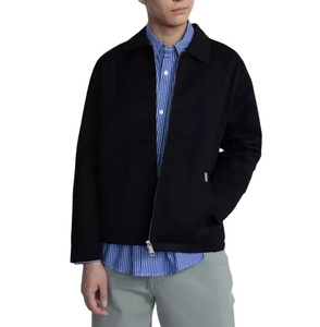 Chaqueta de trabajo de lona de peso pesado personalizada para hombres Estilo vintage de alta calidad con chaqueta bordada para hombres - Product Image 2
