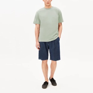 Nueva Llegada, Camiseta de Manga Corta para Hombre, Color Sólido, Hombros Caídos, 100% Algodón, Corte Holgado, Estampado en Serigrafía, de Secado Rápido, Venta al Por Mayor - Product Image 5