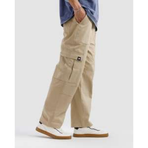 Pantalon cargo beige 100 % coton personnalisable avec logo, fermetures éclair, coupe droite, pantalon tactique pour homme, tailles XL à 6XL, délavage coloré - Product Image 4