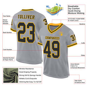 Maillot de football américain personnalisé de qualité supérieure uniforme en maille respirante pour les clubs et les équipes camps d'entraînement vêtements de jeu de retour - Product Image 4