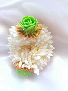 Authentic Indian Style Gajra <b>with</b> Multi Color Flower Roses Ideal for Bridal Wear Hair Accessory for Women and Bridesmaid Gift - Product Image 3