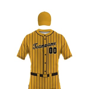 Nuevo Diseño, Colores Personalizados, Conjunto de Uniforme de Béisbol de Manga Corta para Hombre, Alta Calidad, 100% Poliéster, Transpirable, Secado Rápido, Logotipo Personalizado - Product Image 4