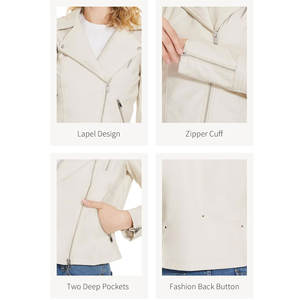 Meilleures arrivées Vestes en cuir pour femmes Mode pour l'hiver / Vestes en cuir à manches longues vierges les plus vendues - Product Image 6