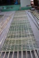 Vente chaude Bambou Sukkot Tapis Haute Qualité Sangle De Bambou Naturel Matériau Durable Pour Décor Tapis De Toit