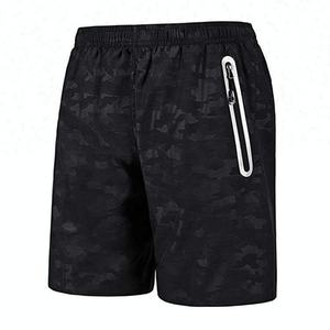 กางเกงขาสั้นออกกำลังกายผ้าสแปนเด็กซ์ขนาด 7 นิ้ว ขายส่ง กางเกงฟิตเนสตาข่ายสำหรับผู้ชาย มีกระเป๋า กางเกงยิมไซส์ใหญ่สำหรับผู้ชาย - Product Image 1