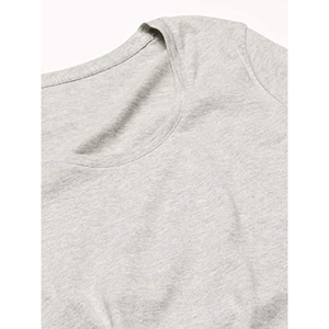 Camiseta Gris Lisa para Mujer, Cuello Redondo, Suave y Elástica, para Suministro al por Mayor - Product Image 2