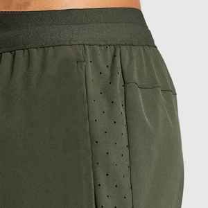 Pantalones cortos con entrepierna de 5 pulgadas para hombre, pantalones cortos de entrenamiento de gran tamaño con logotipo personalizado de Color sólido Dry Fit, pantalones cortos atléticos para hombre - Product Image 4