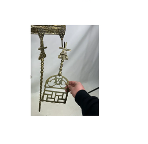 ENSEMBLE D'OUTILS DE FEU DE COMPANION DE POIGNÉE DE BOUCLE CONTEMPORAINE GRANDS OUTILS DE FEU FAITS À LA MAIN OUTILS DE QUALITÉ SUPÉRIEURE - Product Image 4