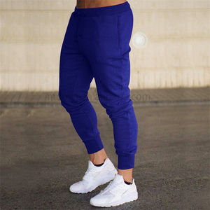 Pantalons de jogging décontractés sur mesure, poids lourd, pour hommes, en coton/polyester, respirants, séchage rapide, taille élastique, fermeture éclair - Product Image 4