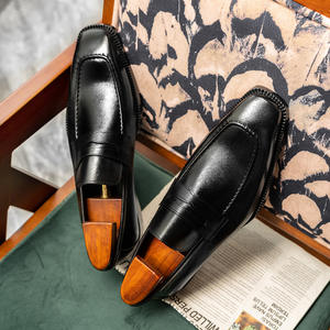 <b>Men's</b> genuine cowhide leather <b>shoes</b> <b>slip</b> <b>on</b> casual loafers lazy <b>shoes</b> comfortable daily wear footwear for <b>men</b> - Product Image 4