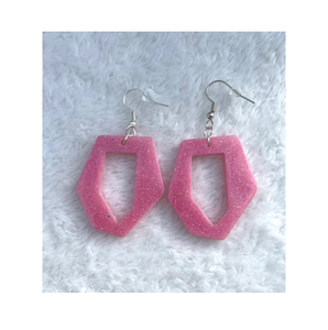 Pendiente elegante de resina de dos tonos, aspecto de diseñador para uso diario en fiestas, función de boda con alta calidad - Product Image 2