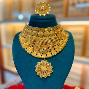 2024 Best Buy Ready 24K chapado en oro Estilo Vintage conjunto de joyería de moda fabricante indio inspirado Comoras Mayotte-cobre rápido - Product Image 1