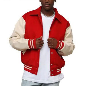 Chaqueta Varsity para Hombre de Fabricante OEM, Transpirable, Talla Grande, Estilo Urbano, con Cuello Alto - Product Image 5