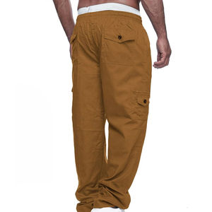 Pantalons cargo en coton pour hommes grande taille, printemps automne, pantalons à poches pour hommes, pantalons décontractés de plein air, pantalons de jogging pour hommes, pantalons cargo pour hommes en vente - Product Image 2