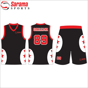 Kit de basket-ball sportif à sublimation personnalisée Maillot respirant et short imprimé uniforme - Product Image 1