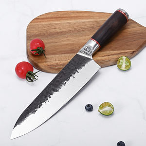 Vente en gros de couteaux de cuisine de chef professionnels Damas personnalisés lame en acier à haute teneur en carbone Service OEM ODM de haute qualité - Product Image 4