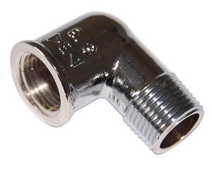 Gomito Idraulico Maschio-Femmina in Ottone Cromato Gr.3/4 - Product Image 2
