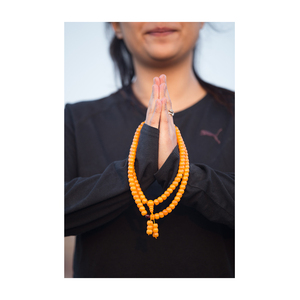Chapelet de prière bouddhiste naturel Mala avec perles en pierres précieuses sculptées, Jaap Mala écologique au meilleur prix - Product Image 5