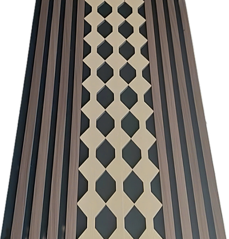 Customizable High Quality 3D Acoustic Panels 600x2400x20mm Wood Plastic Composite Modern Living Room Wall Panel Highly Effective