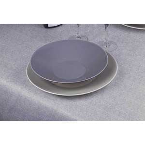 Nappe Grise 100x100cm Imprimé Capri Bambulux Eco 100 pièces B2B - Product Image 1