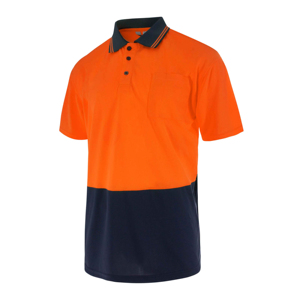 Chemise résistante au feu haute visibilité à séchage rapide Vêtements de travail réfléchissants Sécurité Vêtements de travail haute visibilité Polo réfléchissant - Product Image 1