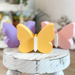 ¡NUEVO DISEÑO! Mariposa de madera en blanco, mariposa de madera ecológica sostenible pintable para decoración del hogar-Hecho en Vietnam - Product Image 3