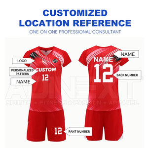 Tenue de volley-ball professionnelle pour femmes, respirante, dernière conception, vêtements d'entraînement, 100% polyester, couleur personnalisée, vente en gros - Product Image 2