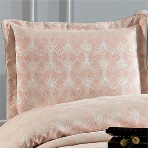 Guzide Podyum Salmon Pink 4-Piece Customized Classic Luxury Home <b>Bedspread</b> <b>Set</b> 100% Chenille Organic Woven Striped Washable Anti - Product Image 2