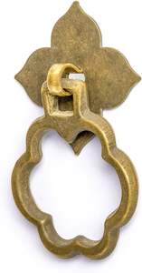 Aldaba de puerta antiguo Regal Tap con forma de cara de lomo de diseño de lujo moderno para instalación de tornillo de entrada decoración de puerta de casa - Product Image 3