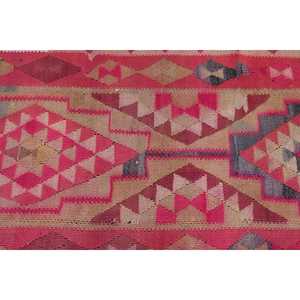 3x8.1 ft Vintage Turkish Rug, <b>Runner</b> Rug, Herki <b>Red</b> Wool Rug - Product Image 5
