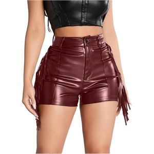 Customised Disco Leather <b>Shorts</b> For Women Sexy Club Party Night Out Trendy Fashion New Design Cheap Price Affordable New Trend - Product Image 1