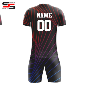 Maillot de football d'été entièrement sublimé de haute qualité, séchage rapide, design personnalisé, uniforme de football imperméable et respirant pour l'entraînement d'équipe - Product Image 2