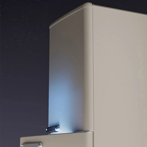 Refrigerador <span class=keywords><strong>retro</strong></span> americano de tres puertas, refrigerador pequeño de refrigeración y congelación, <span class=keywords><strong>alquiler</strong></span> de dormitorio, refrigerador de ahorro de energía - Product Image 5