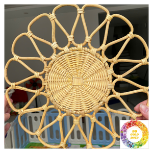 Handcrafted Rattan Placemat and Charger <b>Plates</b> Rustic Table <b>Decoration</b> Elegant <b>Wall</b> Hanging <b>for</b> Weddings and Dining - Product Image 3