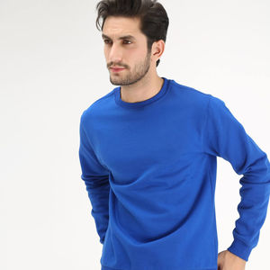 Conception de broderie de haute qualité col rond à manches longues pull régulier décontracté pull en tricot pour hommes dernière conception meilleure qualité - Product Image 5
