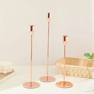 <b>Candle</b> <b>Holder</b> Table Modern <b>Stick</b> Wedding Decorative Candlesticks Stand Metal Gold Luxury <b>Candle</b> <b>Holder</b> for Home Decor - Product Image 3