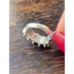 Bague en argent sterling turquoise Tom Lewis Kingman taille 5.5, bijoux fins faits à la main - Product Image 5